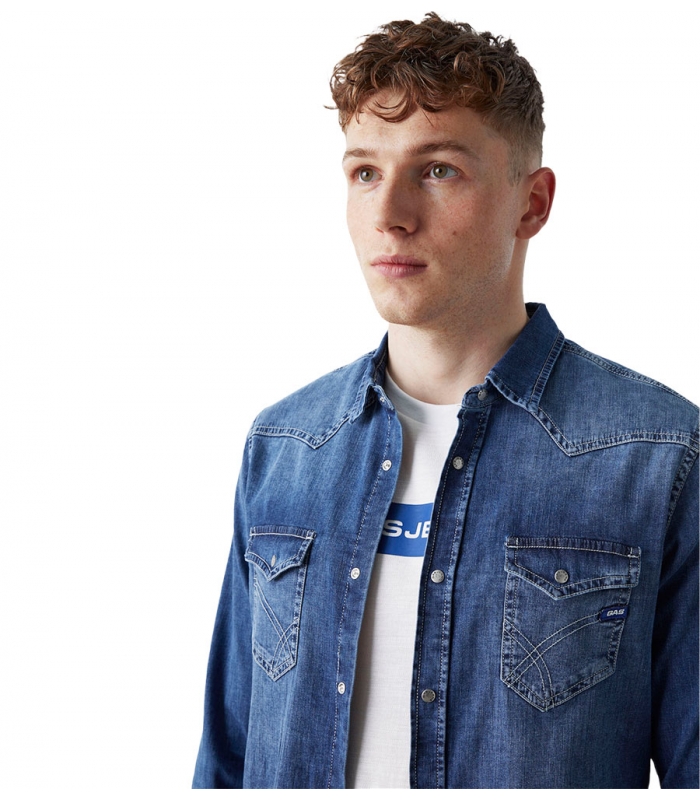 Camicia di jeans Uomo Gas Kant