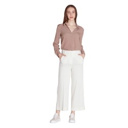 Trousers with front pleat by Marella