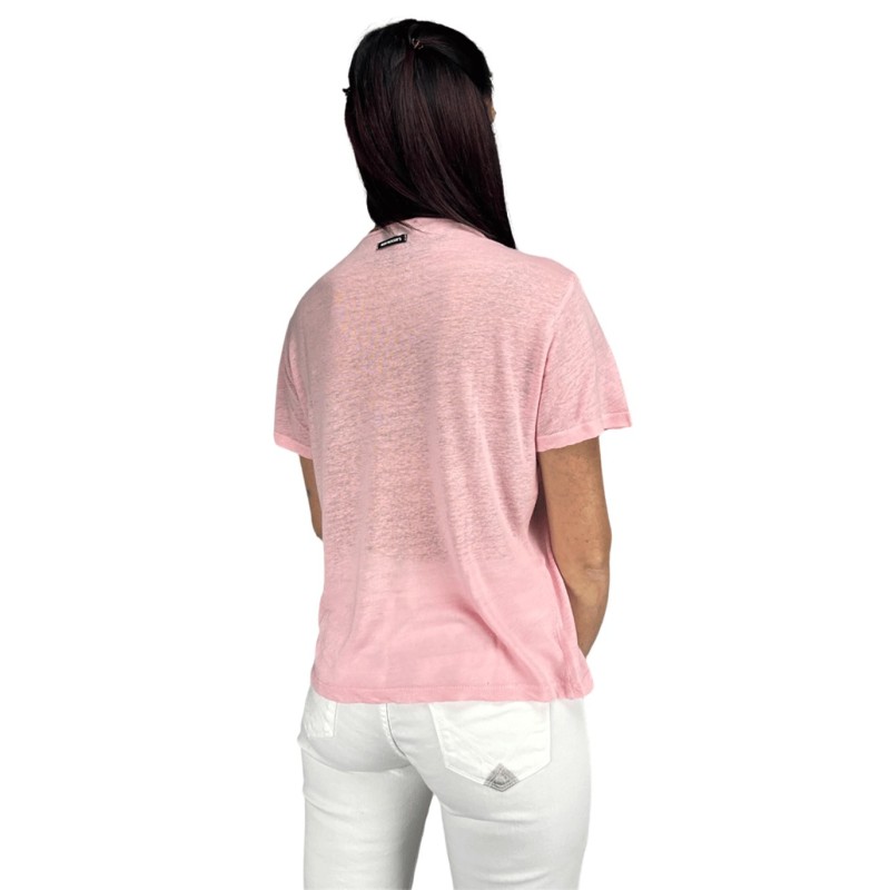 T-shirt in lino Donna Roy Roger's