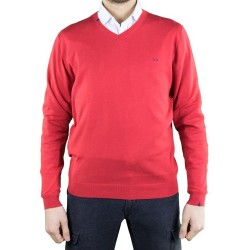 Maglioncino Uomo Sun 68 Blu Navy e Rosso - K18102