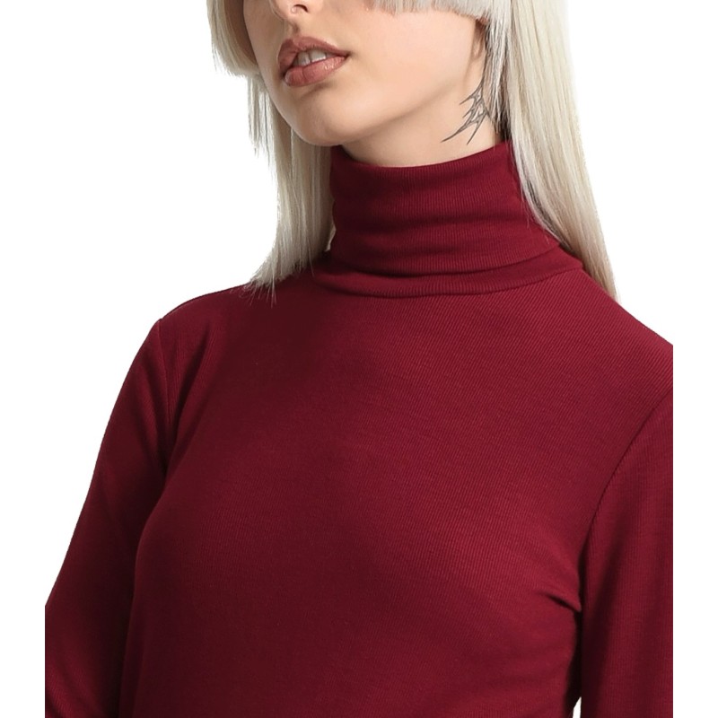 Maglia fine a collo alto Donna Molly