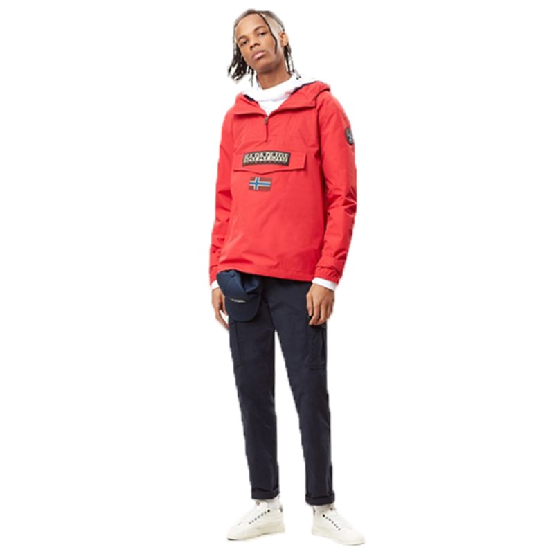 Giubbotto Uomo Rainforest Summer Napapijri Colori Blu e Rosso - N0YHC0