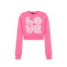 Felpa cropped Donna Love Moschino