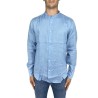 Camicia in lino collo alla coreana Union