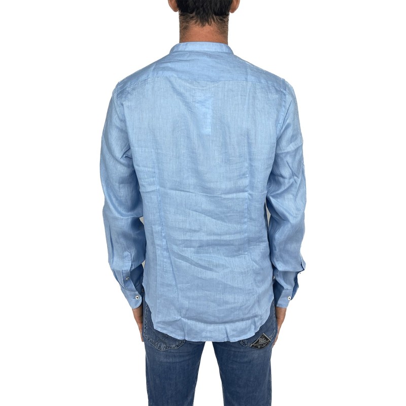 Camicia in lino collo alla coreana Union