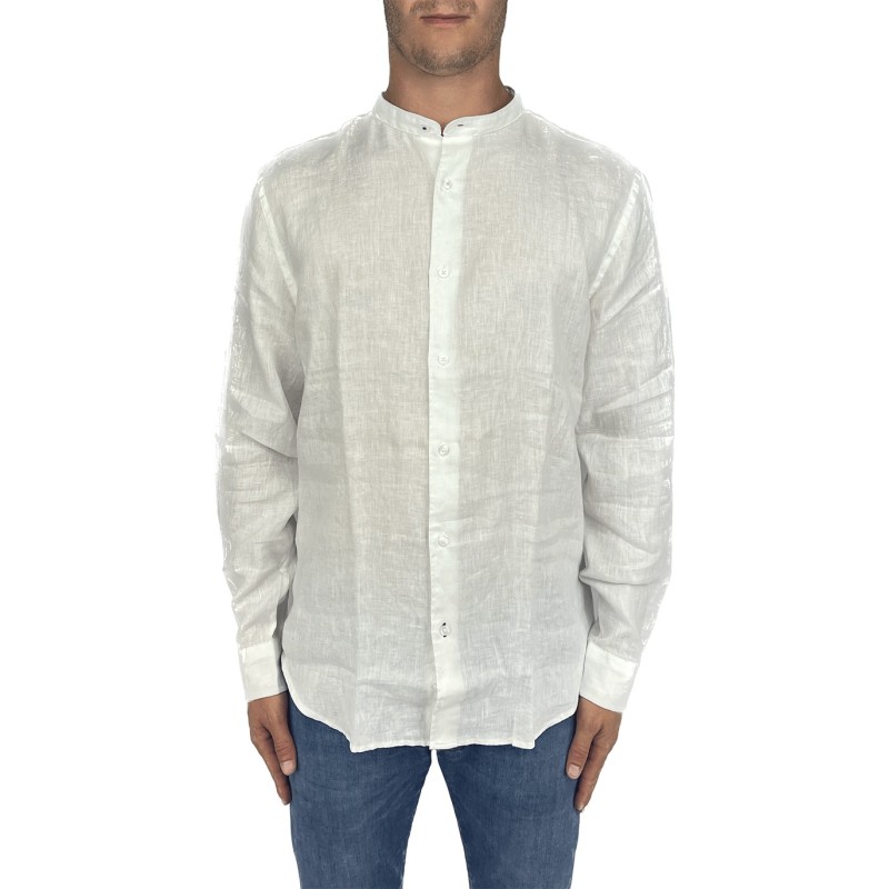 Camicia in lino collo alla coreana Union