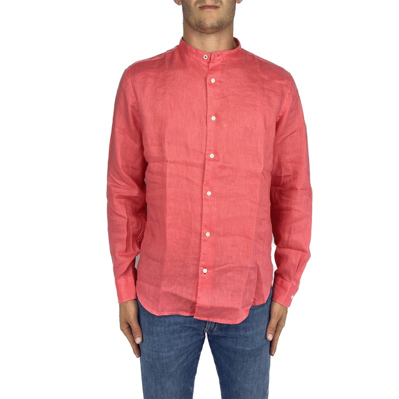 Camicia in lino collo alla coreana Union