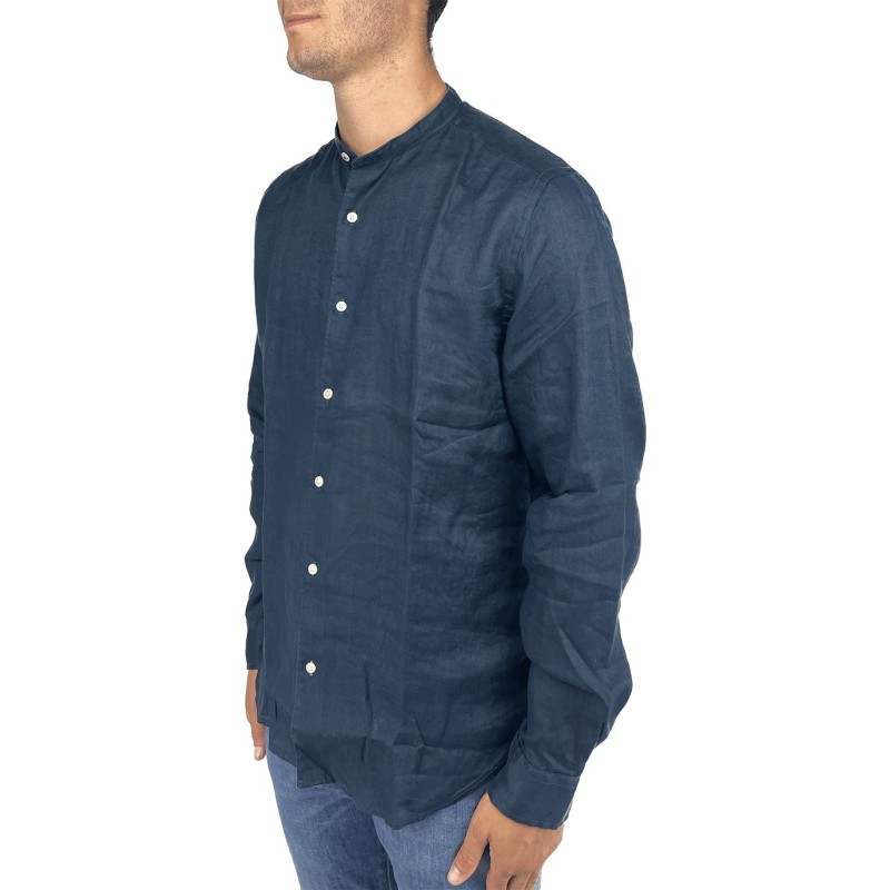 Camicia in lino collo alla coreana Union