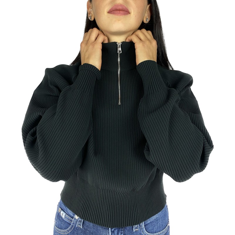 Felpa mezza zip Donna Calvin Klein