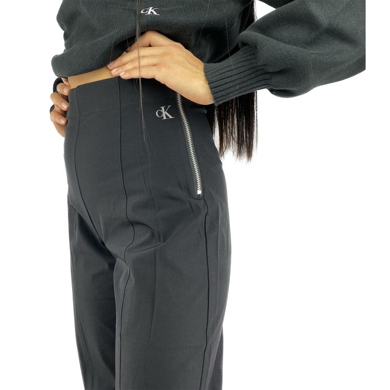 Pantaloni vita alta Donna Calvin Klein