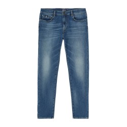Gas Men's Jeans Sax Zip Rev 12MM
