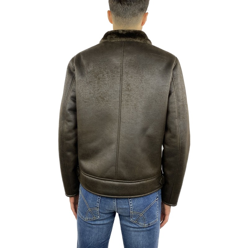 Giubbotto Eco Montone Uomo Ascot