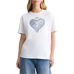 T-shirt con strass Donna Liu Jo