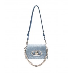 Borsa piccola in denim con strass Liu Jo