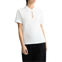 Polo con strass Donna Liu Jo