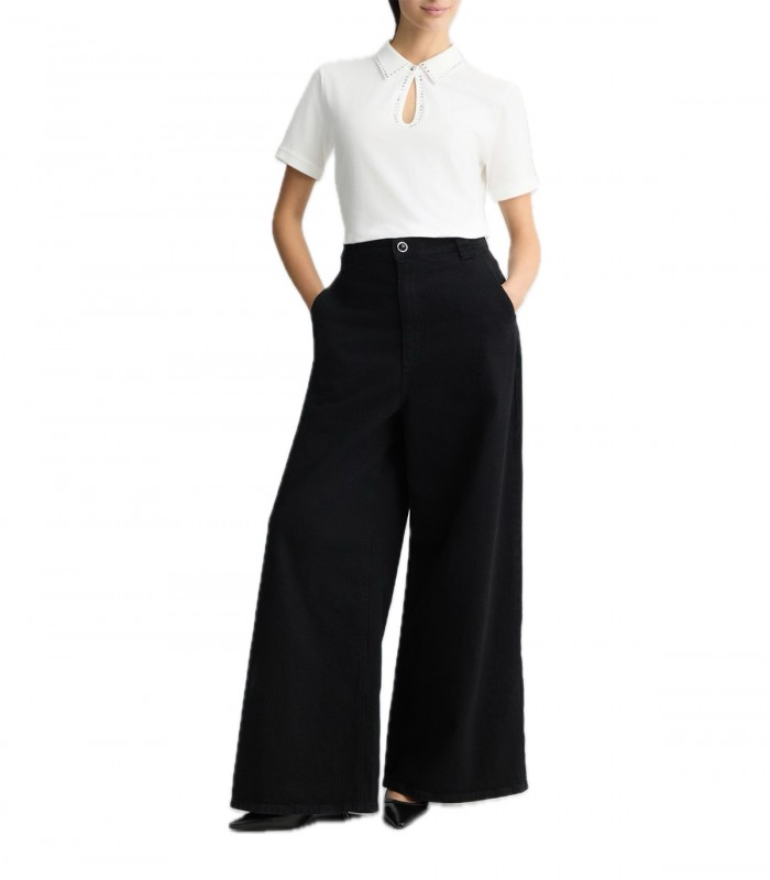 Polo con strass Donna Liu Jo