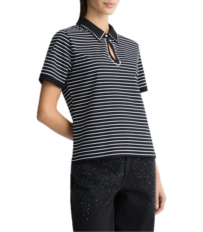 Polo con strass Donna Liu Jo