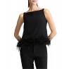 Top con piume Donna Liu Jo
