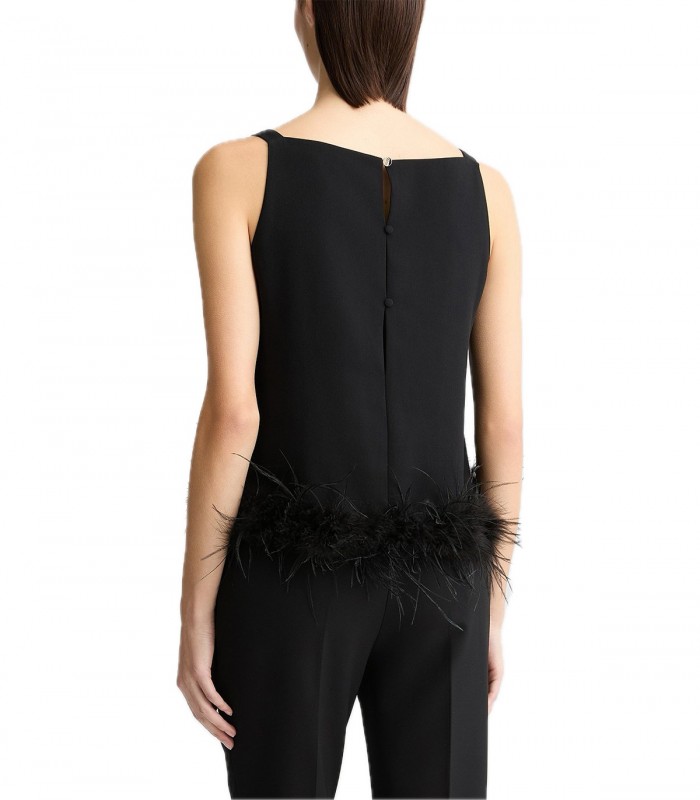 Top con piume Donna Liu Jo