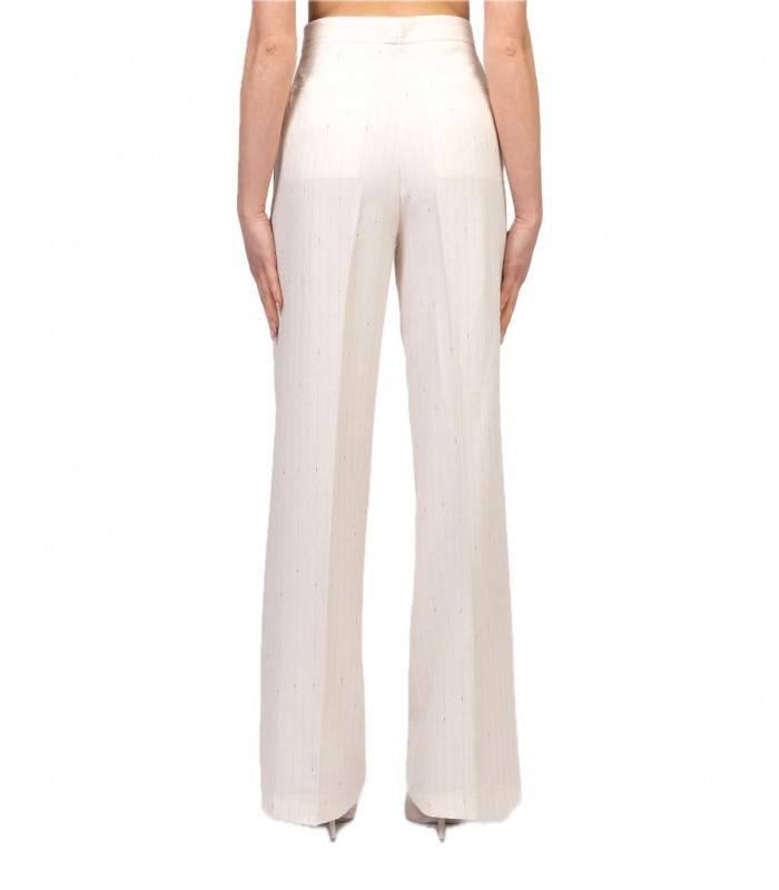 Pantaloni palazzo gessati Donna Vicolo