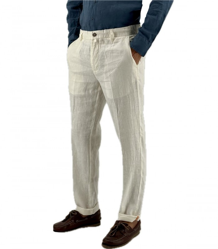 Pantaloni di lino Uomo Manifattura Borghese