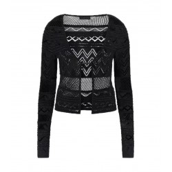 Cardigan in maglia traforata Donna Guess