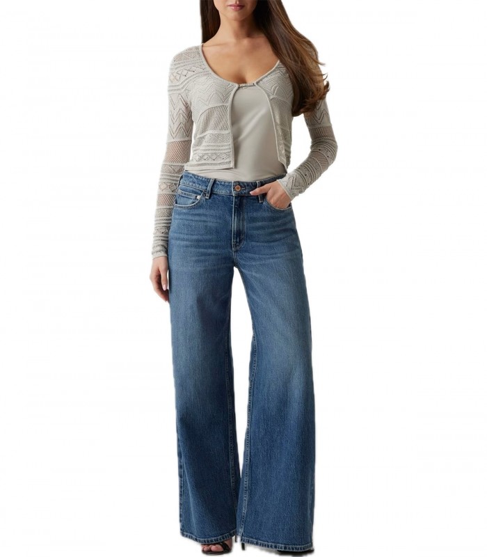 Cardigan in maglia traforata Donna Guess