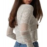 Cardigan in maglia traforata Donna Guess