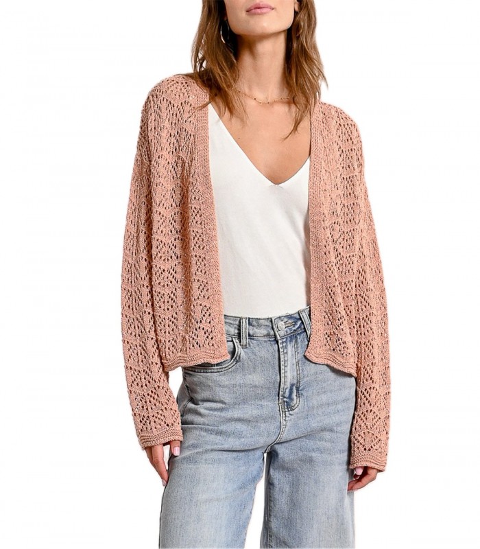 Cardigan in maglia traforata Molly Bracken