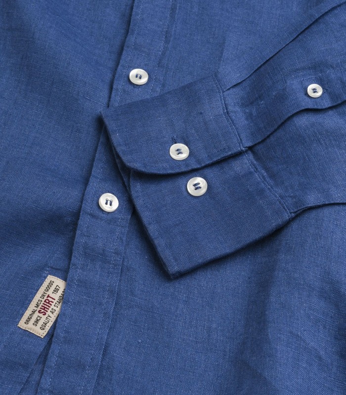 Camicia di lino Uomo Button down MCS Marlboro Classic