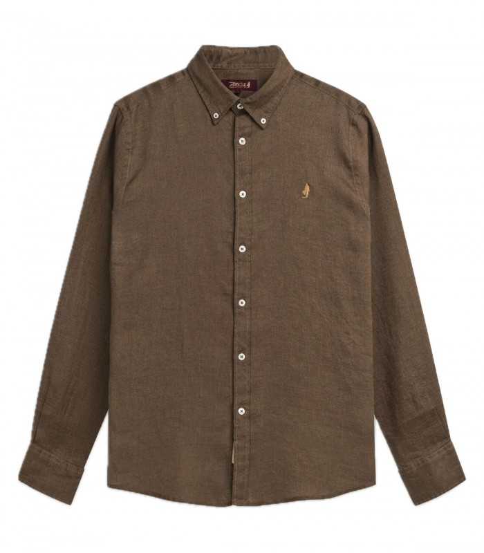 Camicia di lino Uomo Button down MCS Marlboro Classic