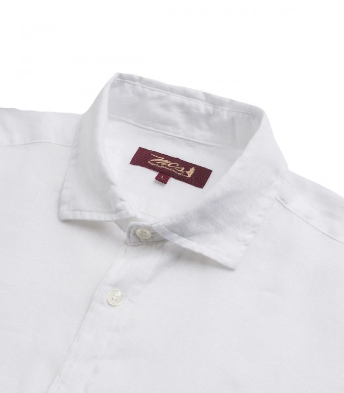Camicia di lino mezza manica Uomo MCS Marlboro Classic