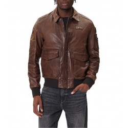 Giubbotto Pilot in pelle Uomo Aeronautica Militare