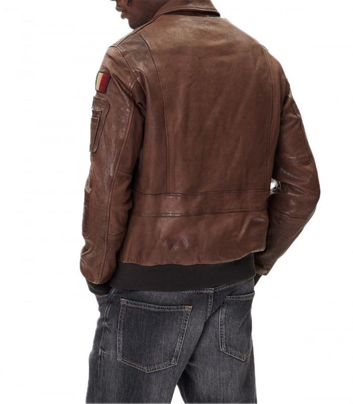 Giubbotto Pilot in pelle Uomo Aeronautica Militare