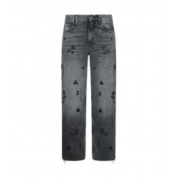 Jeans straight con strass Liu Jo