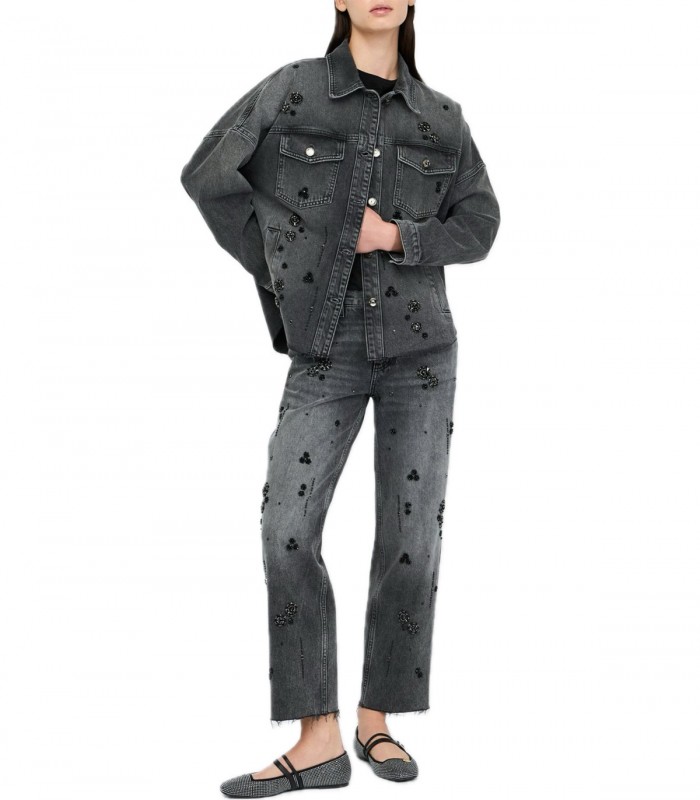 Jeans straight con strass Donna Liu Jo