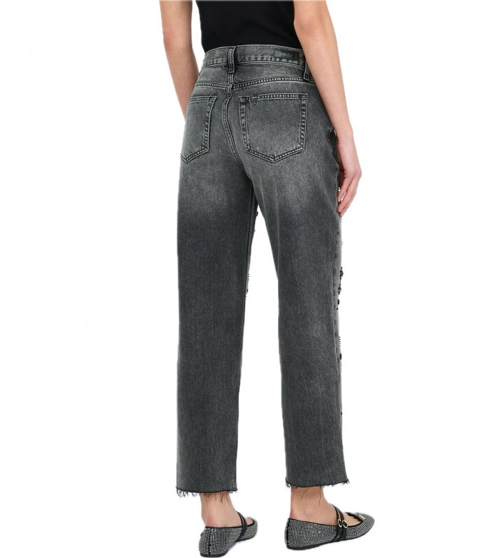 Jeans straight con strass Donna Liu Jo