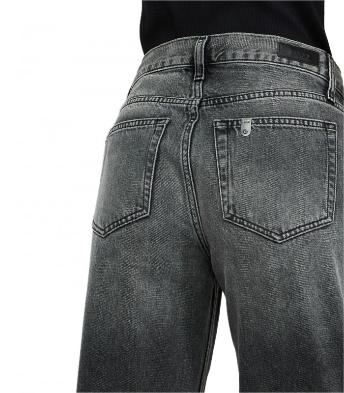 Jeans straight con strass Donna Liu Jo