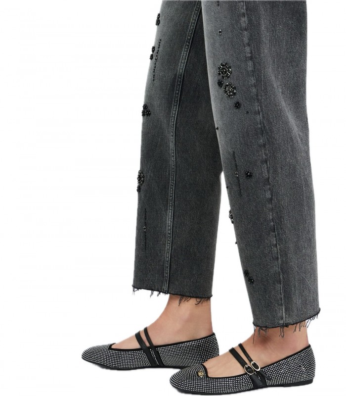 Jeans straight con strass Donna Liu Jo