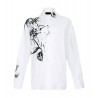 Camicia oversize in popeline con stampa Donna Liu Jo