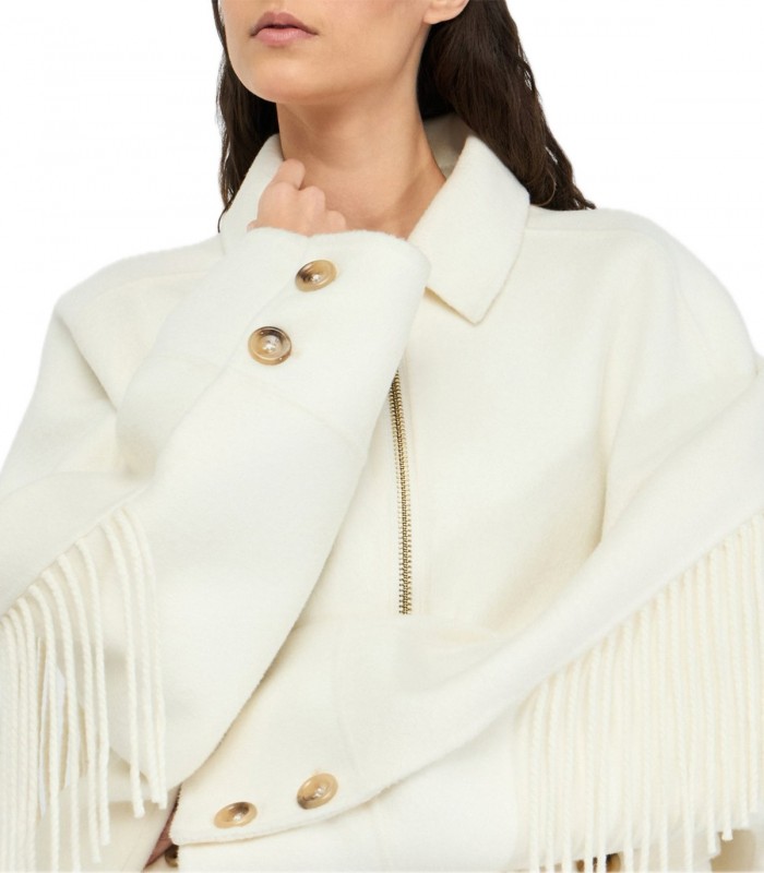 Caban in lana con frange Donna Liu Jo