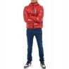 Piumino ad onde Uomo Blauer Wave