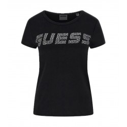 T-shirt con strass Donna Guess
