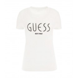 T-shirt con strass Donna Guess