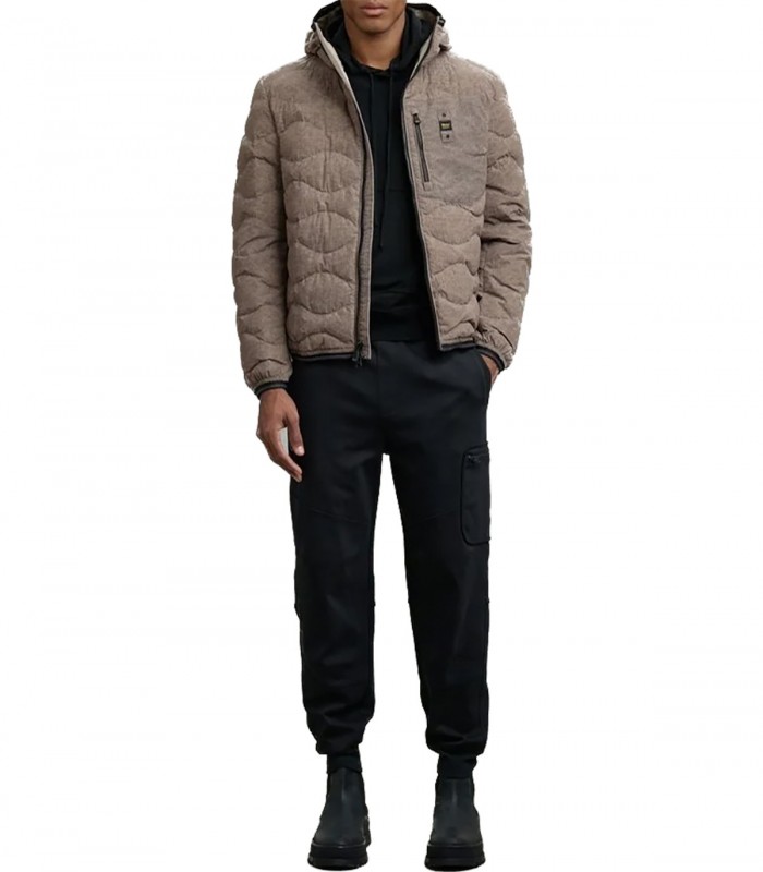 Piumino ad onde Uomo Blauer Wax Wave