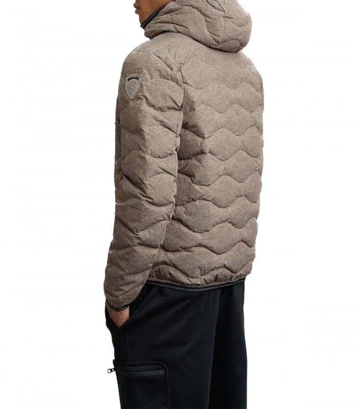 Piumino ad onde Uomo Blauer Wax Wave