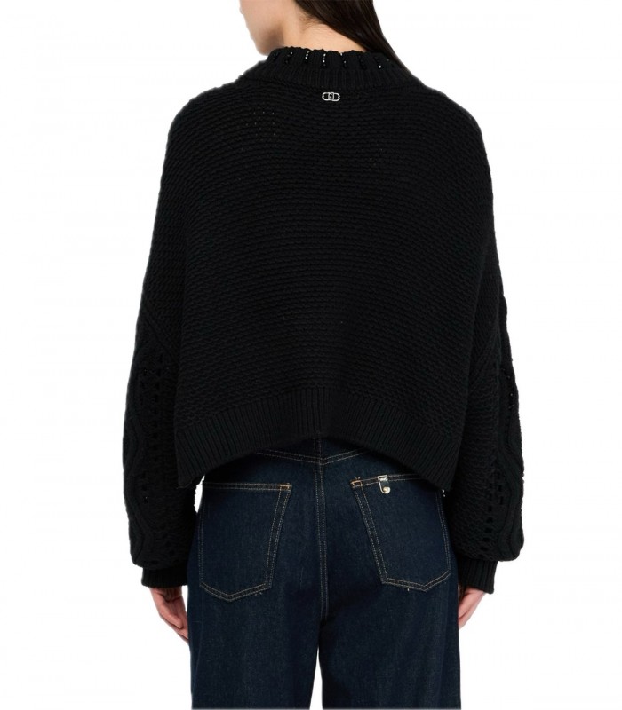 Maglia in lana con traforature Donna Liu Jo