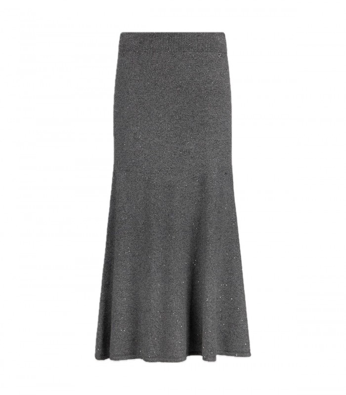 Gonna midi in maglia con paillettes Donna Liu Jo