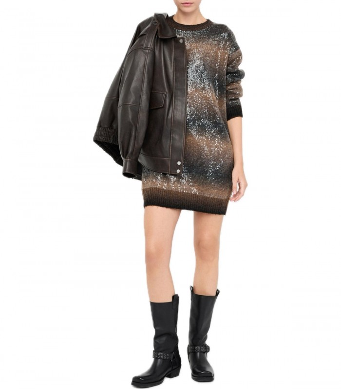 Abito in maglia con paillettes Donna Liu Jo