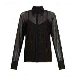 Camicia in tulle con strass Donna Liu Jo